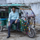 Naveen Krishna, the founder of SMV Green Solution, at one of the company’s workshops in Varanasi, India.